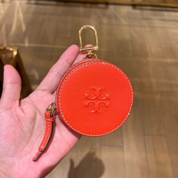 Tory Burch Thea Coin Pouch In Poppy Red#168709 - Picture 1 of 7
